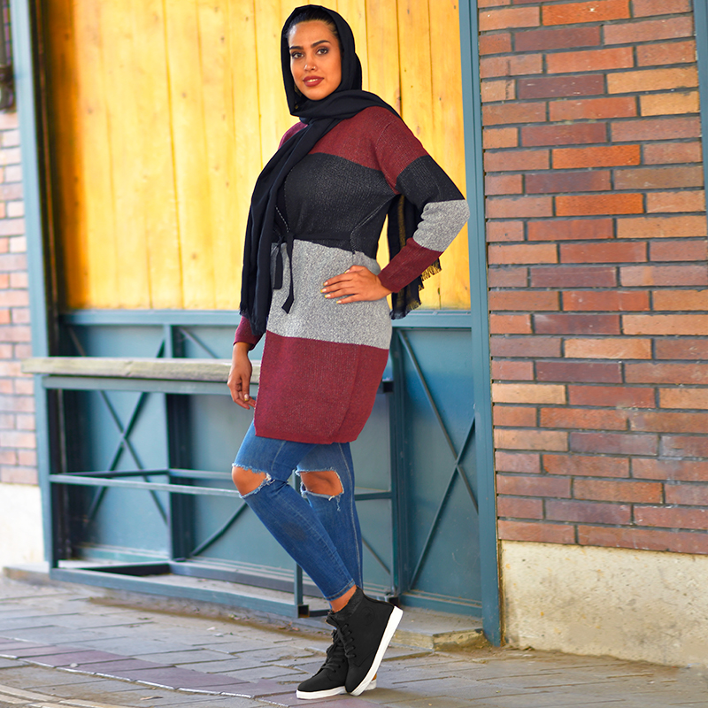 مانتو بافت دخترانه مدل FERYAL