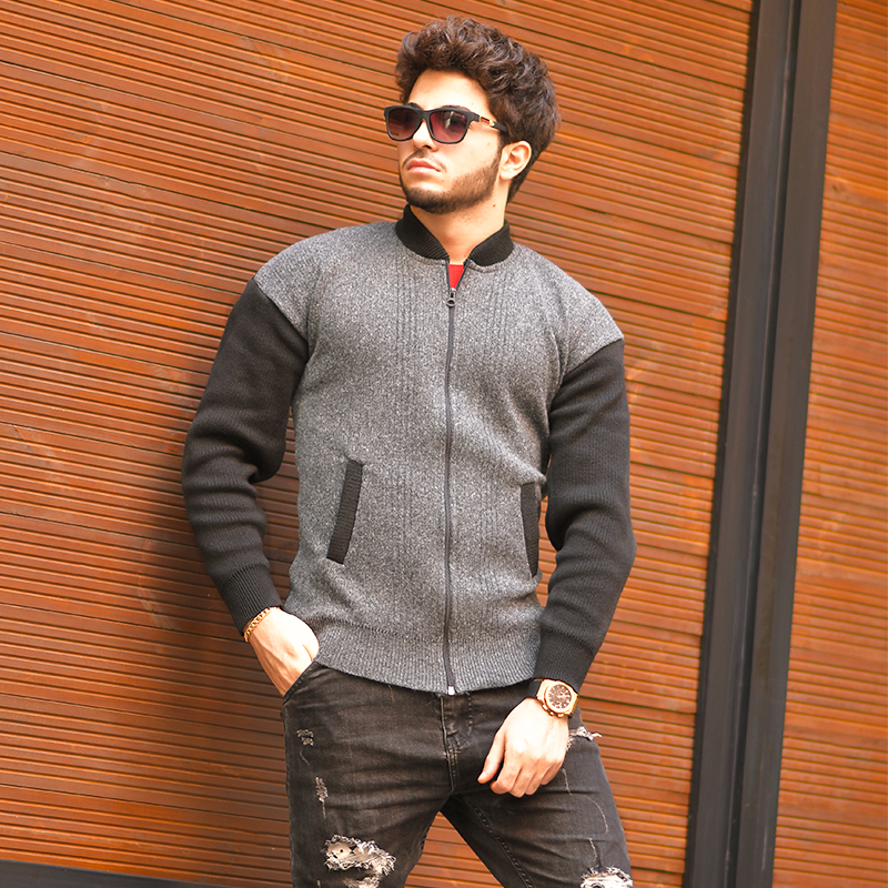 سوئیشرت بافت مردانه مدل Biner