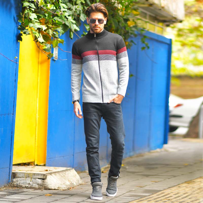 سوئیشرت بافت مردانه مدل Sayman