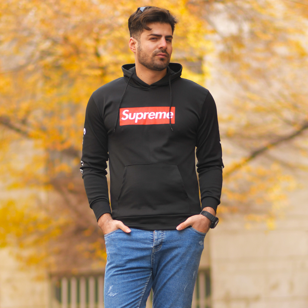 هودی کلاه دار مردانه مدل Pasak