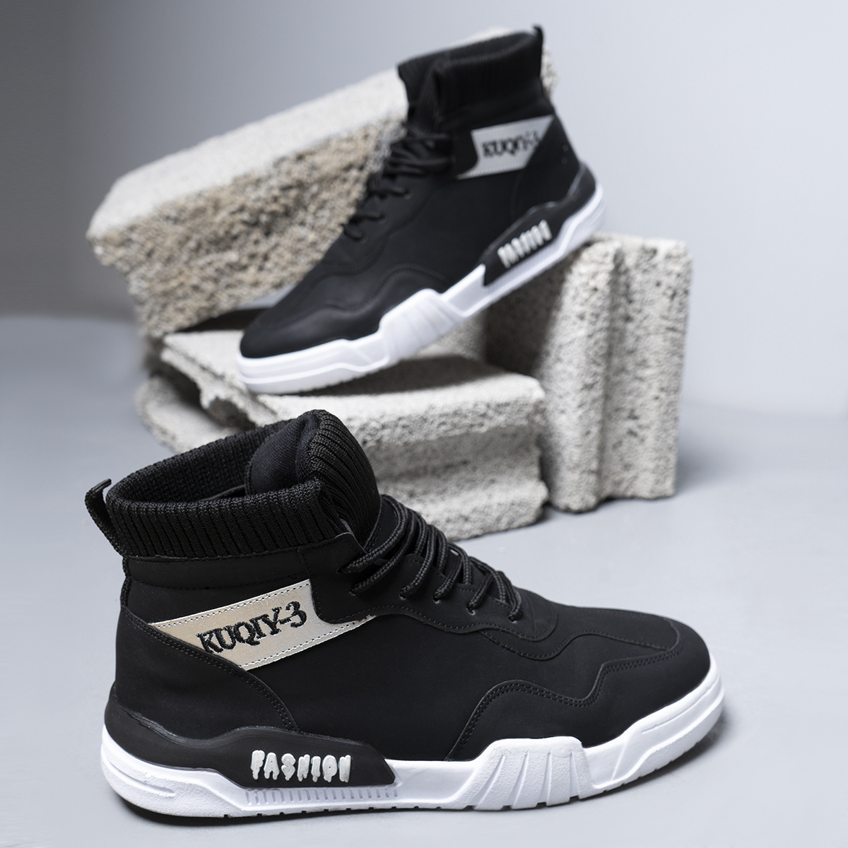 كفش ساقدارمردانه مشكي مدل Kubaa