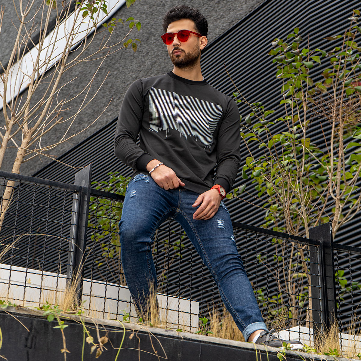 تیشرت آستین بلند مردانه مدل Kavish