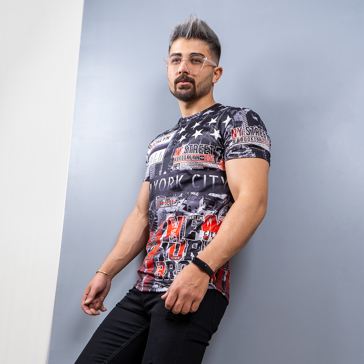 تيشرت brooklyn مردانه مدل Jonas