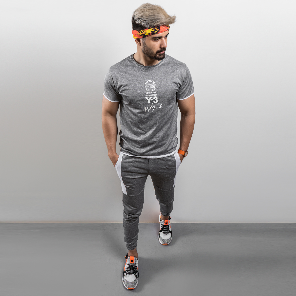 ست تيشرت و شلوار مردانه y-3 مدل gary