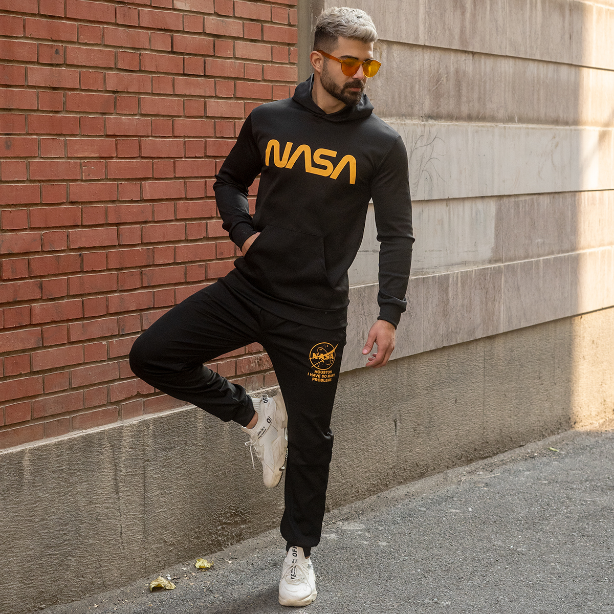 ست هودی شلوار کلاهدارNasa مردانه مدل Chavosh