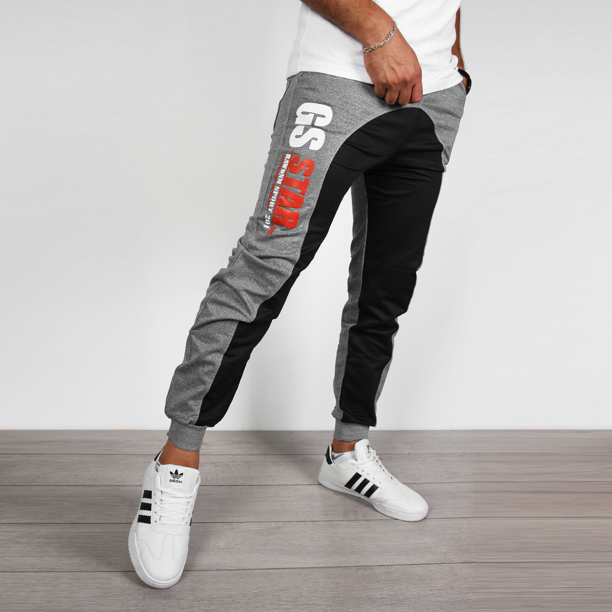 اسلش مردانه طوسی تیره مدل GSS(T)