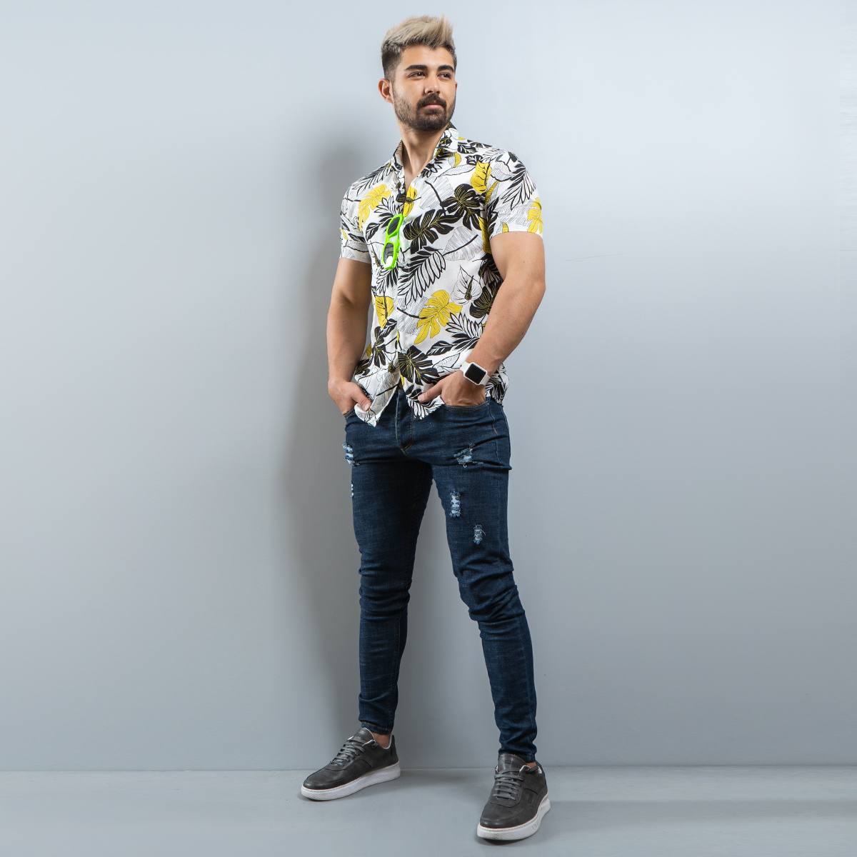 پیراهن هاوایی (T)مردانه مدل Titen