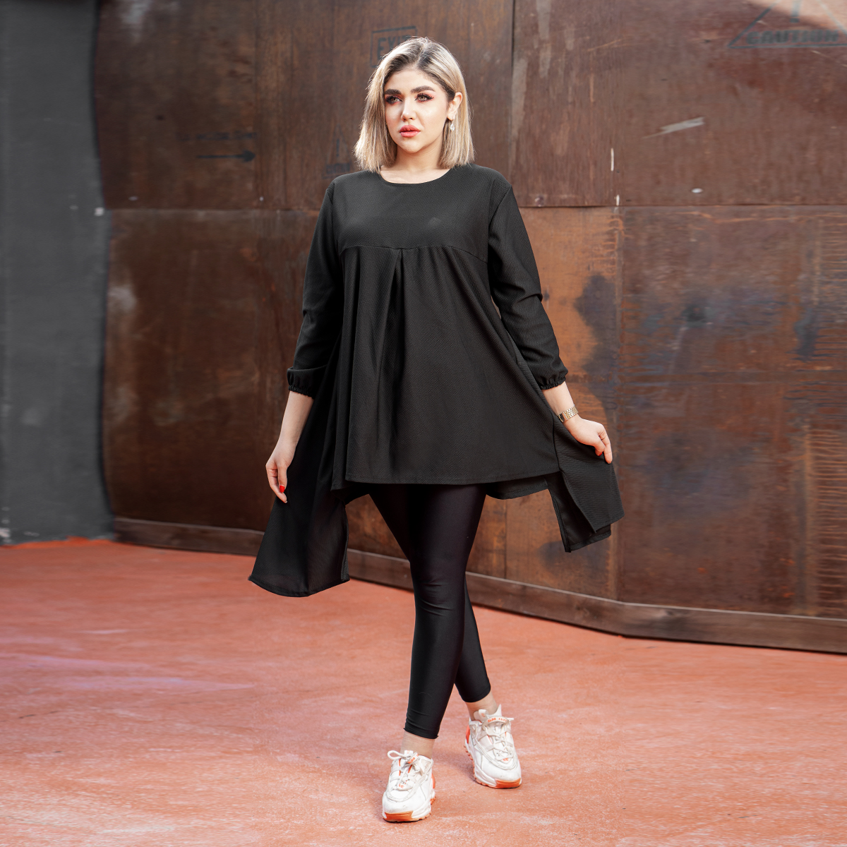 مانتو مشکی مدل Ghazal