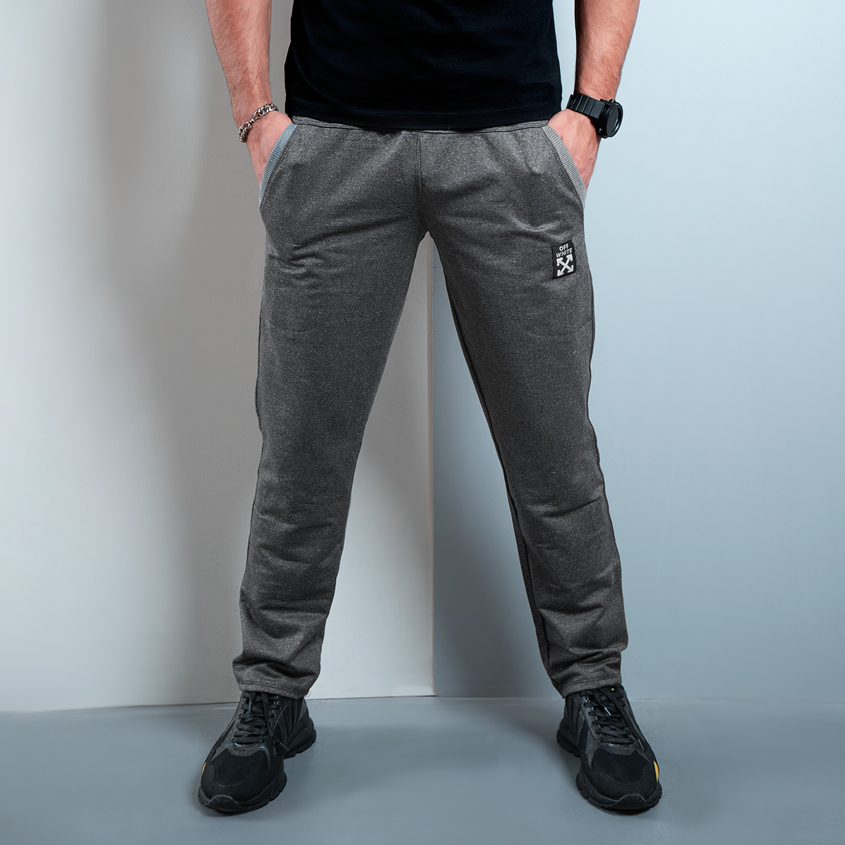 اسلش (T) مردانه طوسی مدل lany