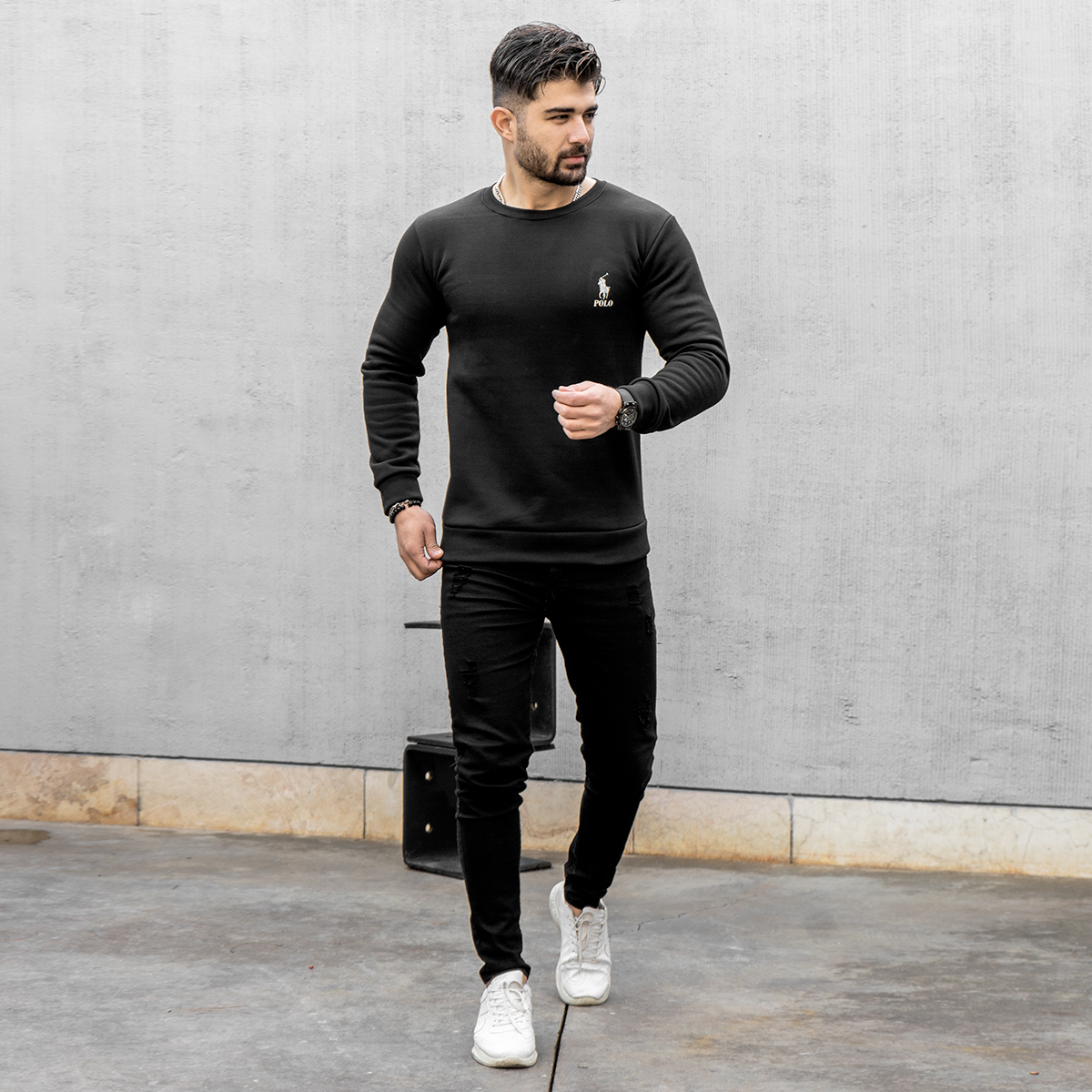 دورس polo مشکی مردانه مدل kosha