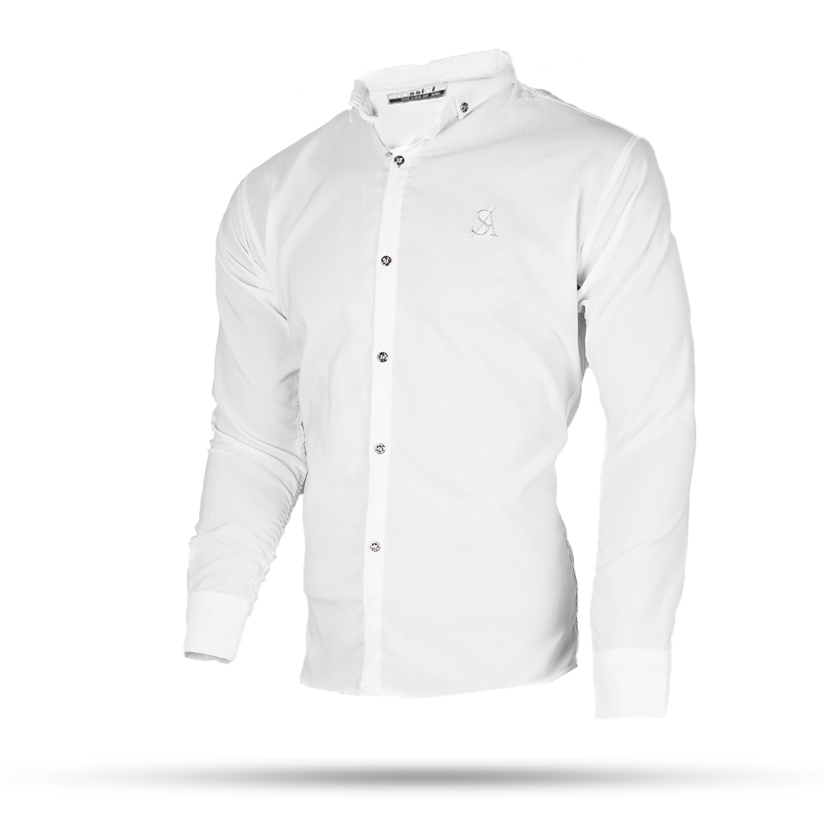 پیراهن سفید مردانه مدل Yazdan