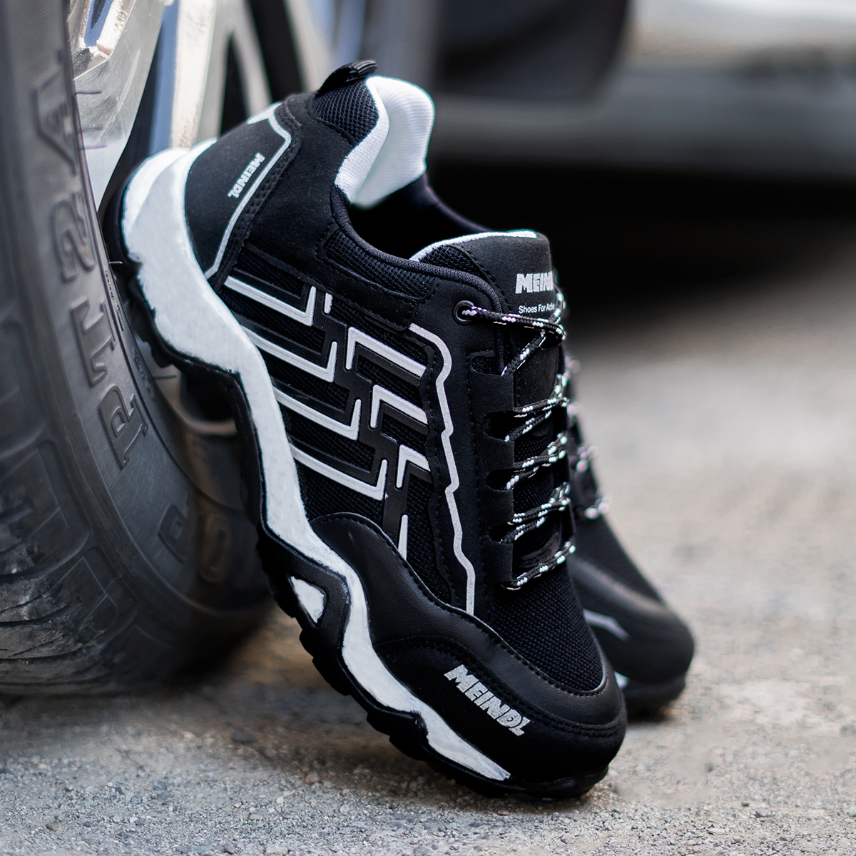 کفش ورزشی مردانه مشکی مدل MEINDL