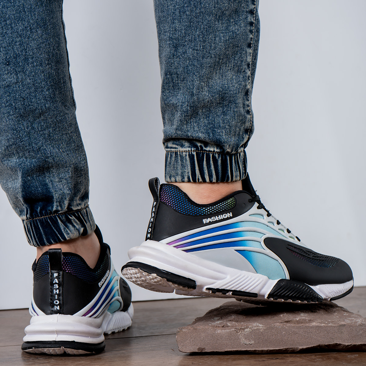 کفش ورزشی Fashion مردانه مشکی مدلG550