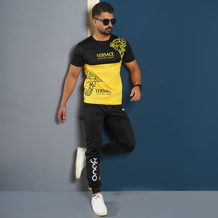 ست تیشرت شلوار Versaceمردانه مدل Barno