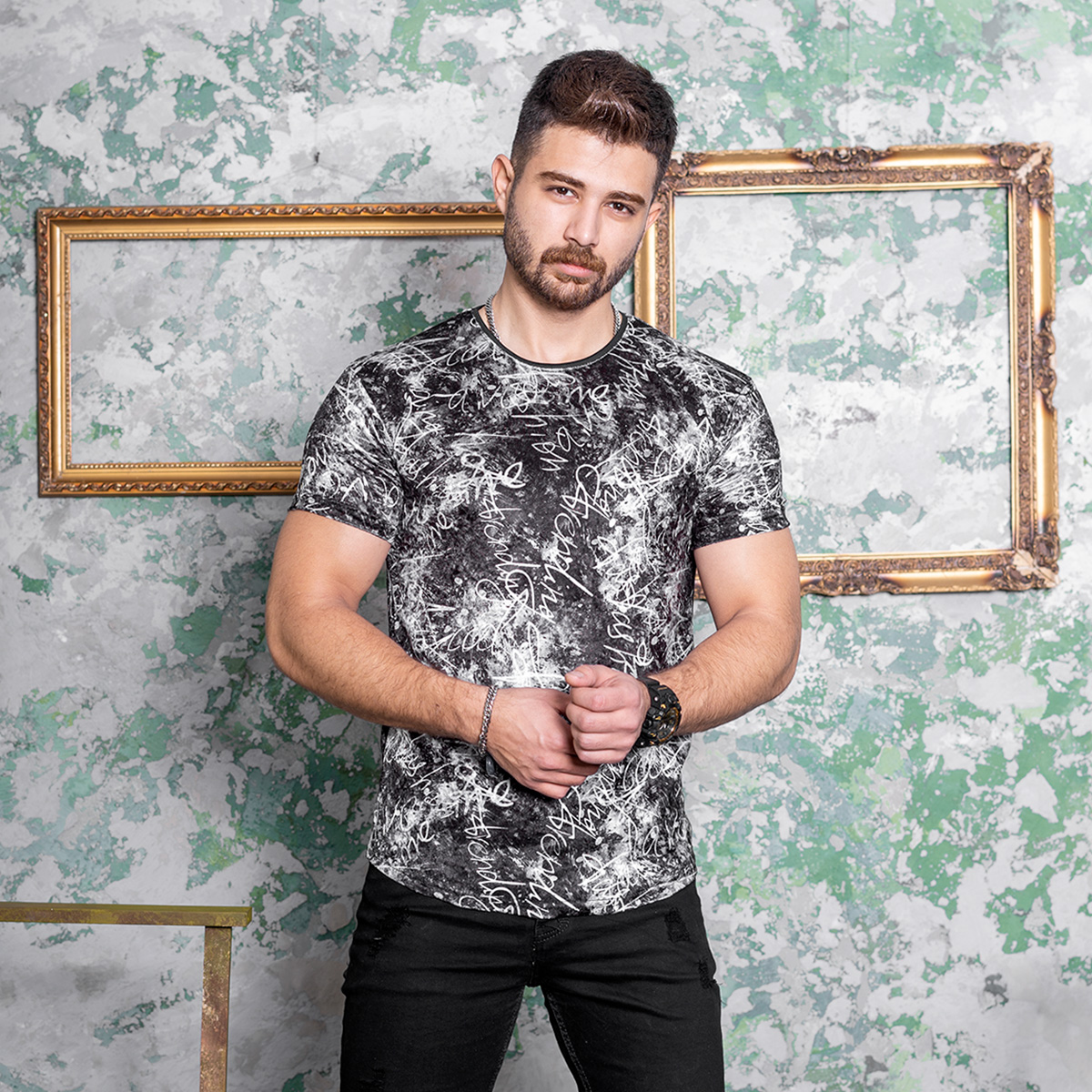 تیشرت مخمل مردانه مدل mirano