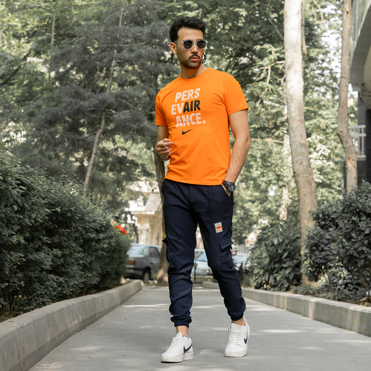 شلوار اسلش سرمه ای مردانه مدلbest