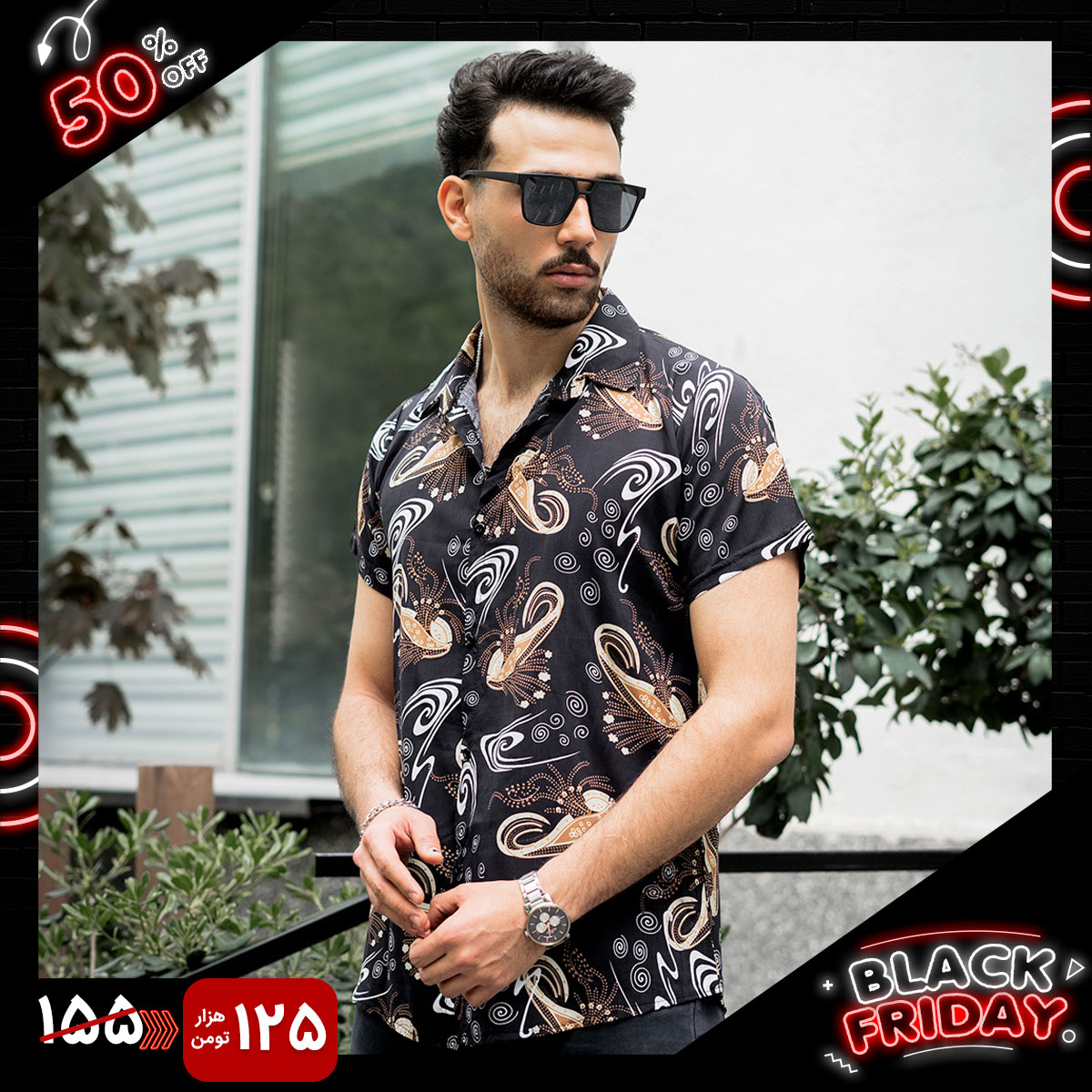 پیراهن سرمه ای گل زنبوری مدل 55