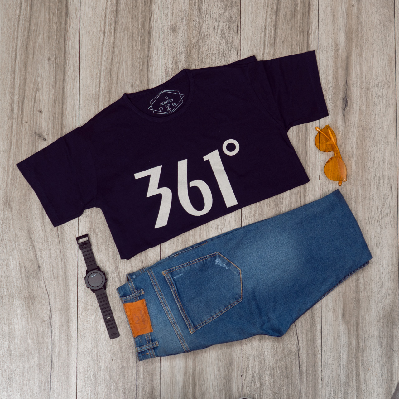 تیشرت مردانه سرمه ای (T) مدل 361