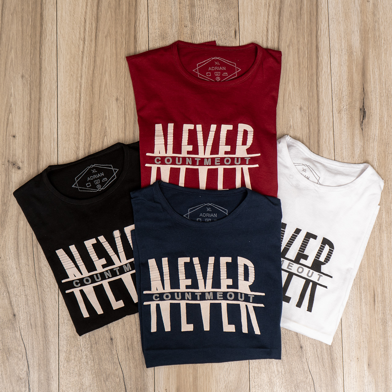 تیشرت مردانه (T) قرمزمدل never