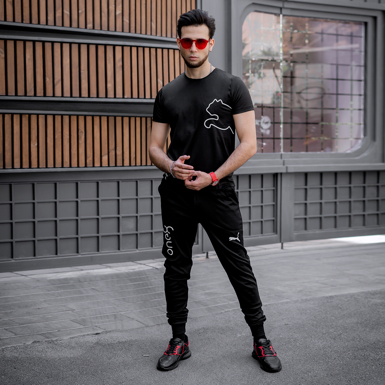 ست تیشرت شلوارPumaمردانه مدل K104