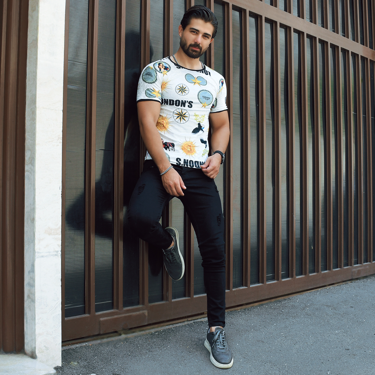 تیشرت مخمل مردانه مدلLando