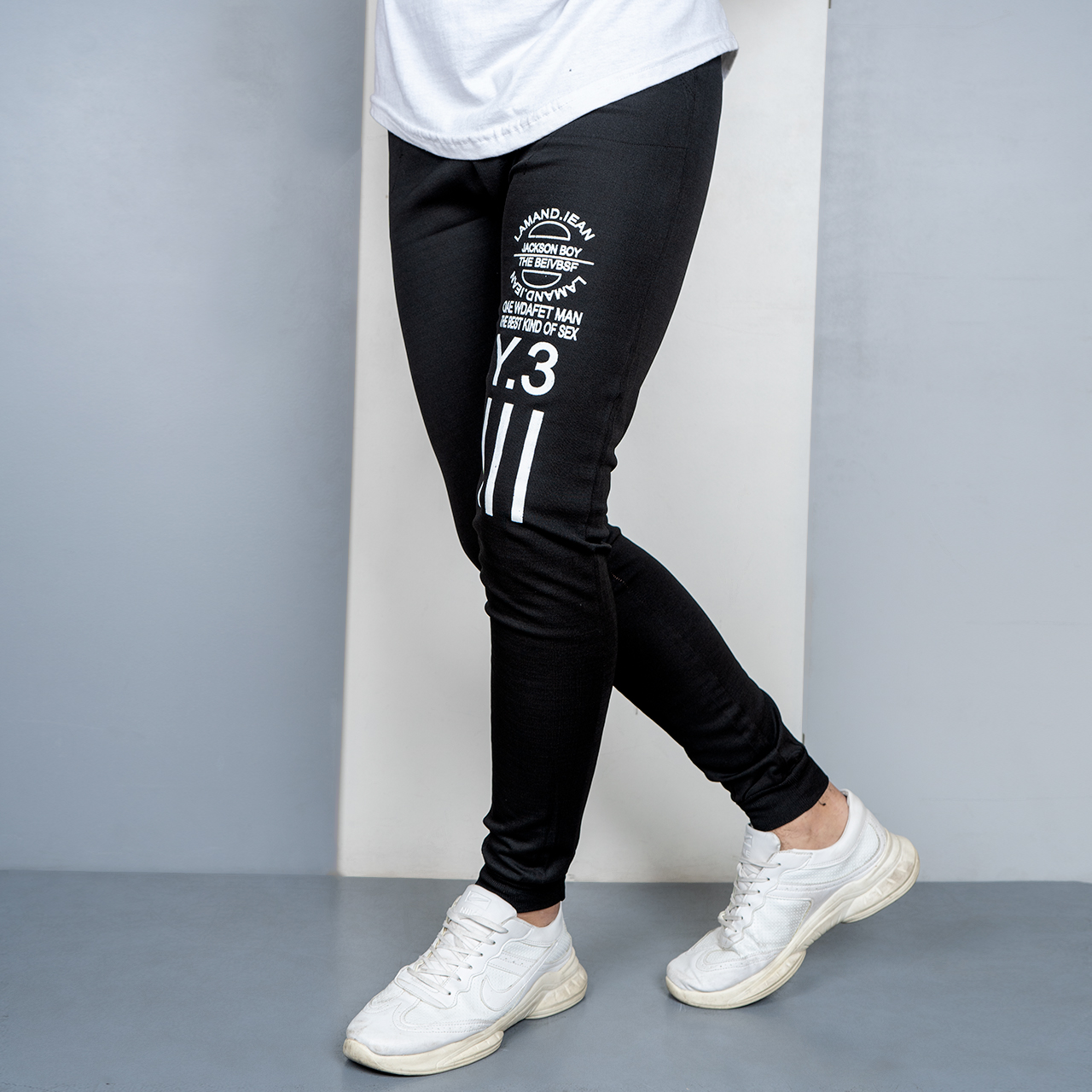 شلوار اسلش مشکی (T) مردانه مدل Y-3