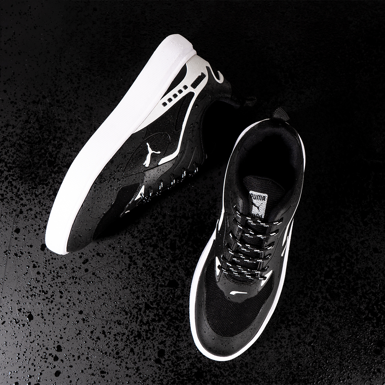 کفش تخت مردانه پوما-مشکی مدل Parin