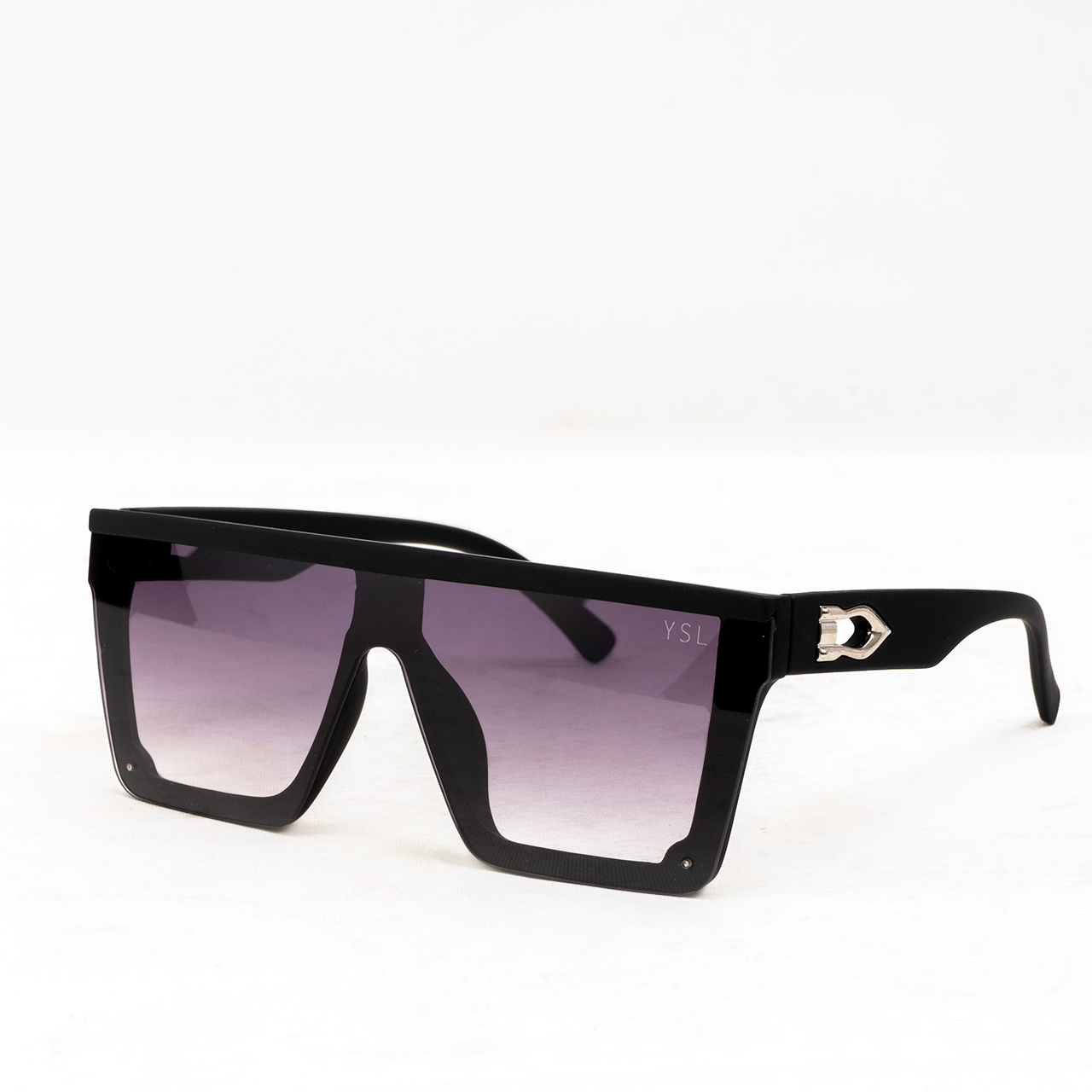 عینک آفتابی مشکی بنفش مدل ysl