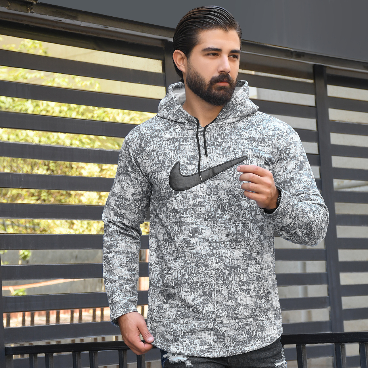 هودی نایک طوسی مردانه مدل N22