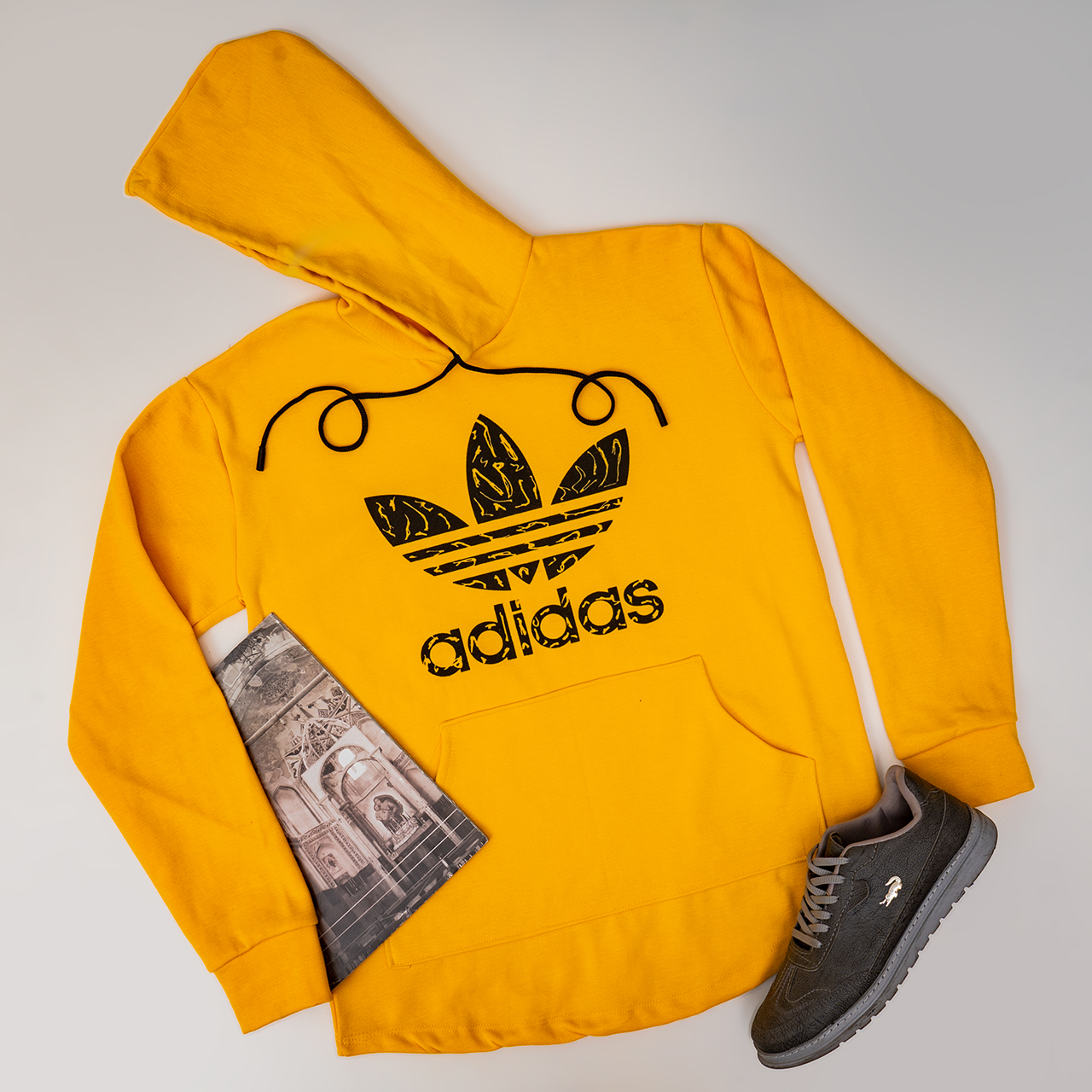 هودی Adidas مردانه زرد مدلQs