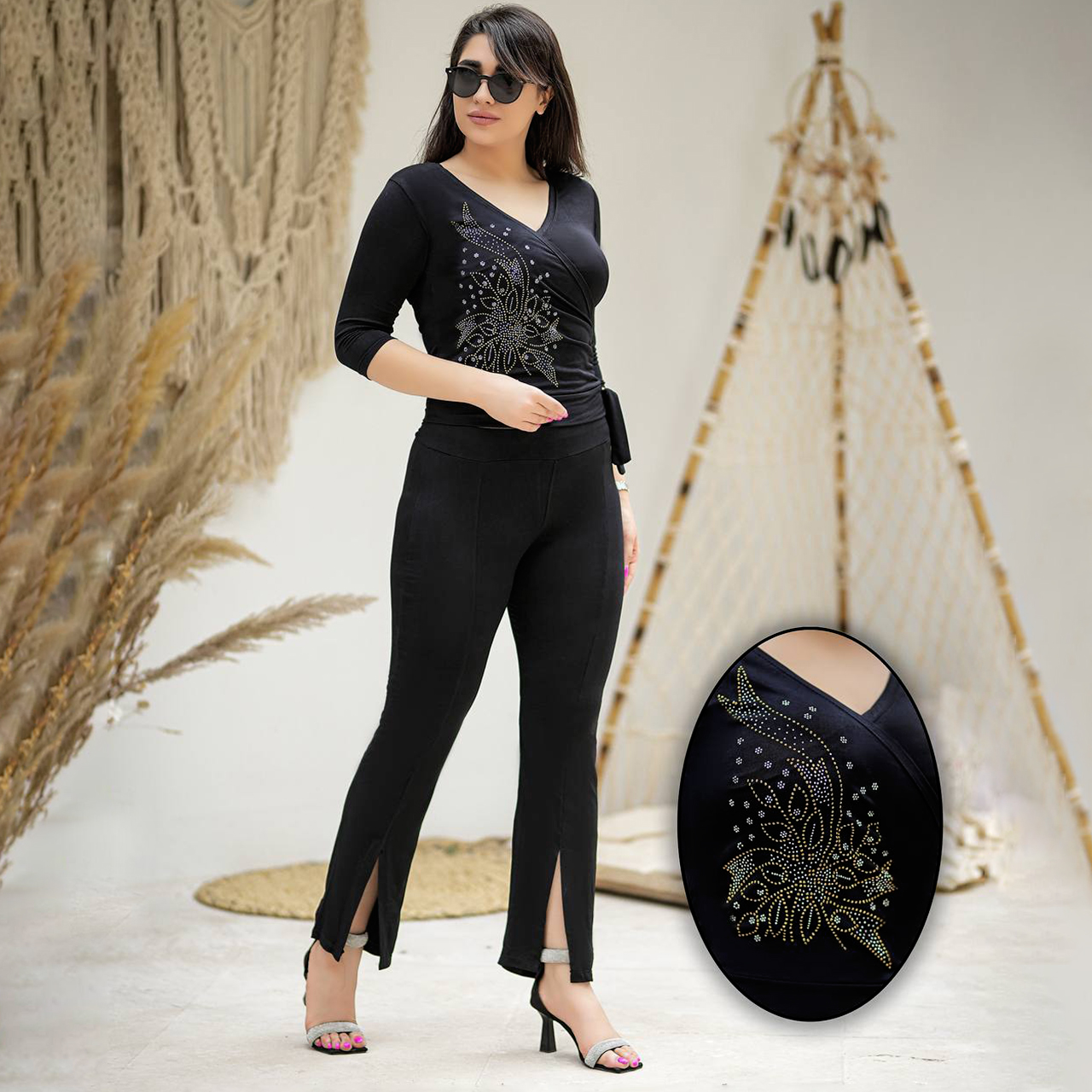 ست بلوز شلوار زنانه مدل sarina