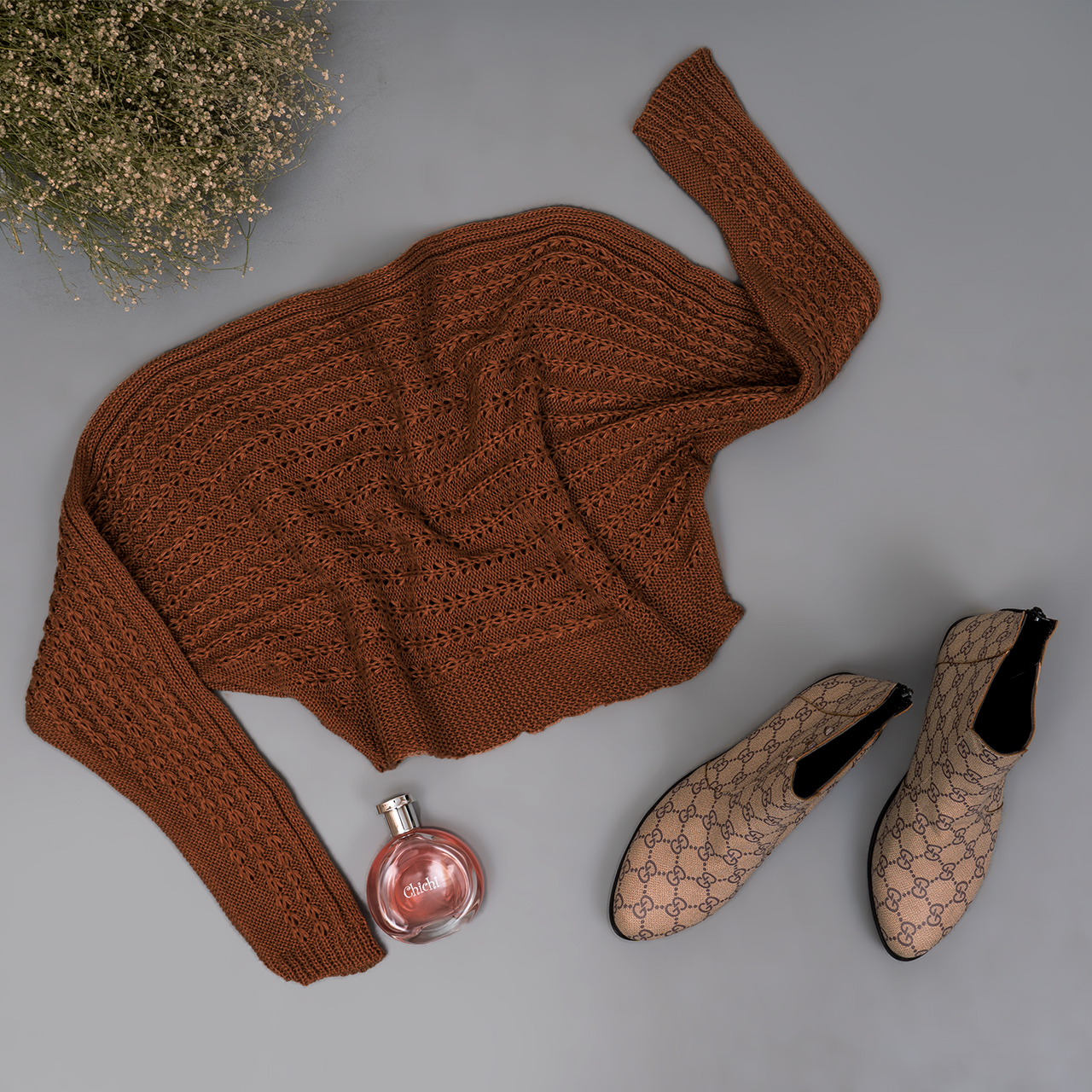 نیم تنه دخترانه قهوه ای مدل Bita