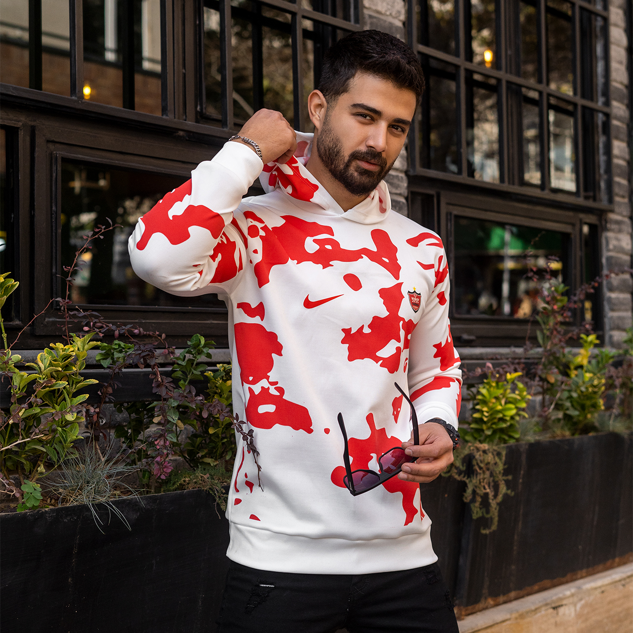 هودی پرسپولیس طرح پلنگی مردانه مدلW29