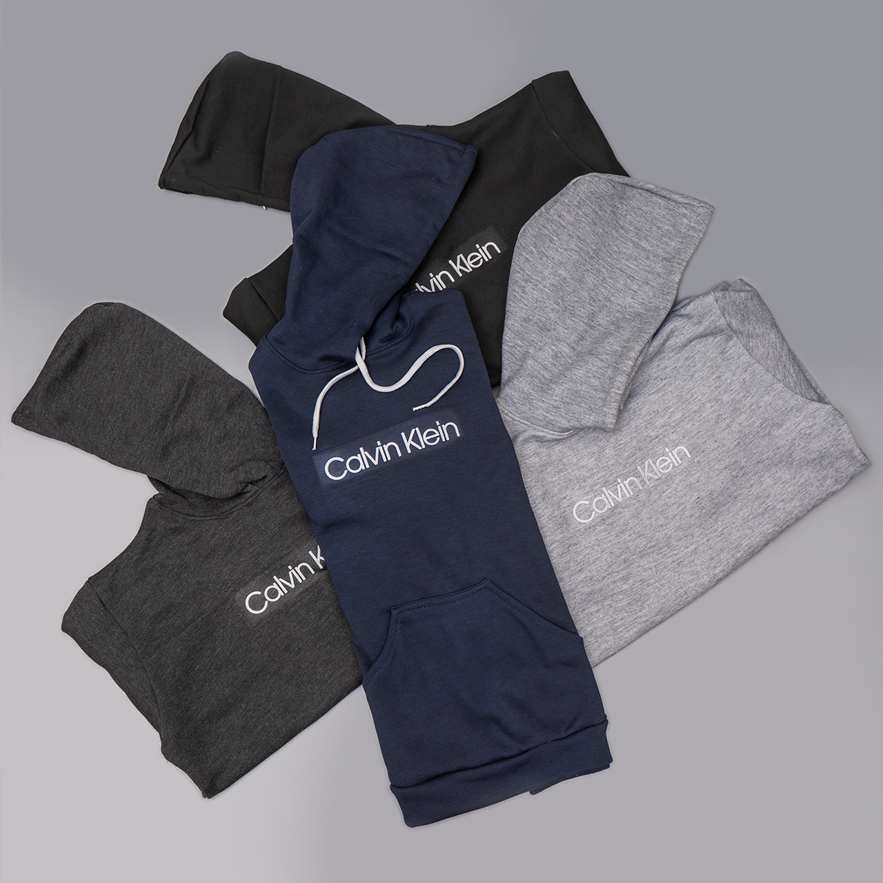 هودی مردانه طوسی Calvin Klein مدل DATAM