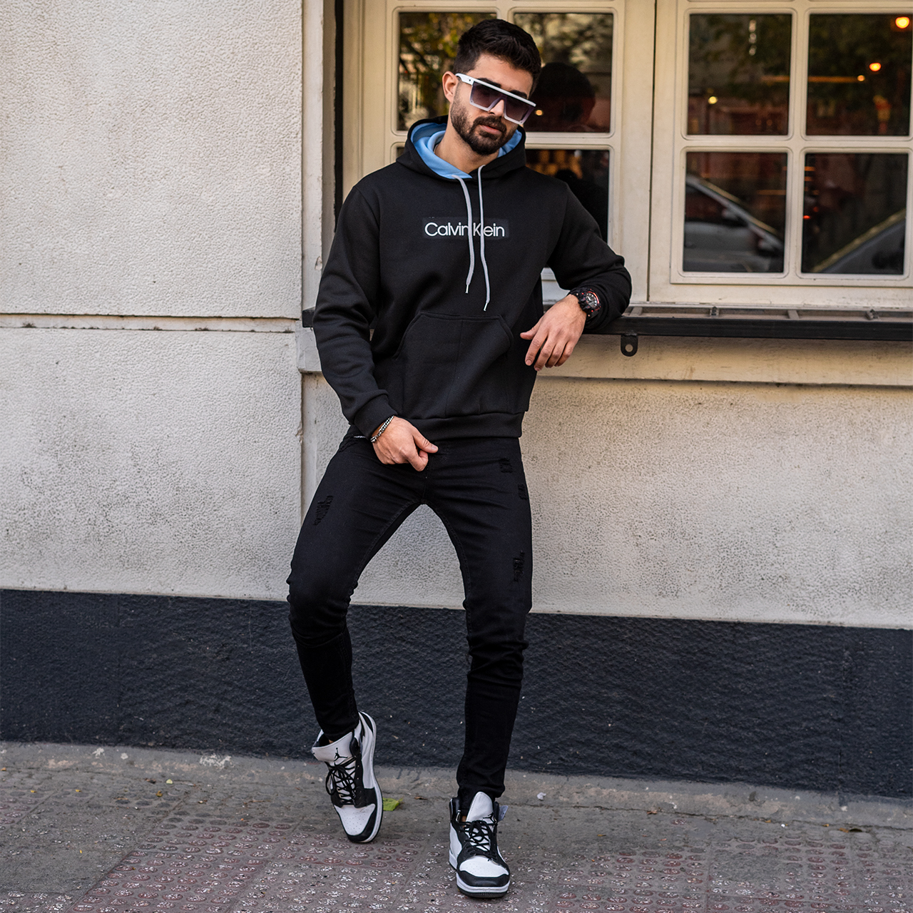 هودی مردانه مشکی Calvin Klein مدل DATAM