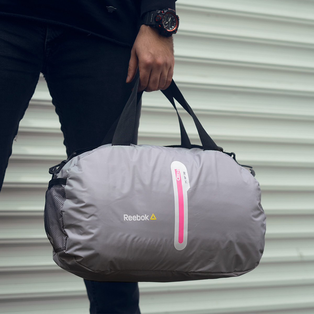 ساک ورزشی Reebok طوسی مدل RAVA