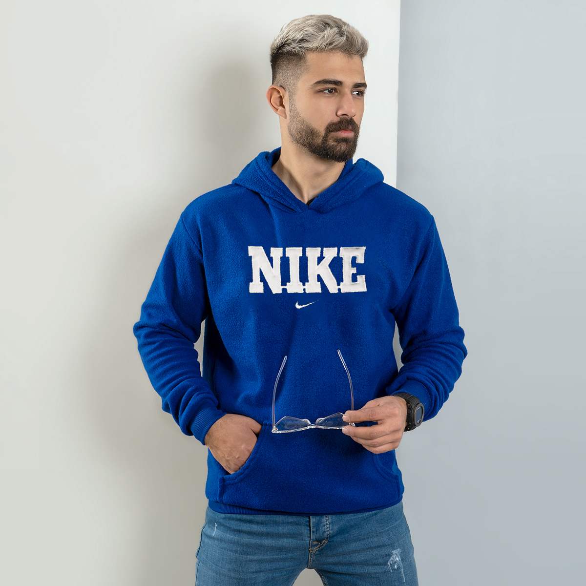 هودی نایک آبی ( سفید) مردانه مدل Rator