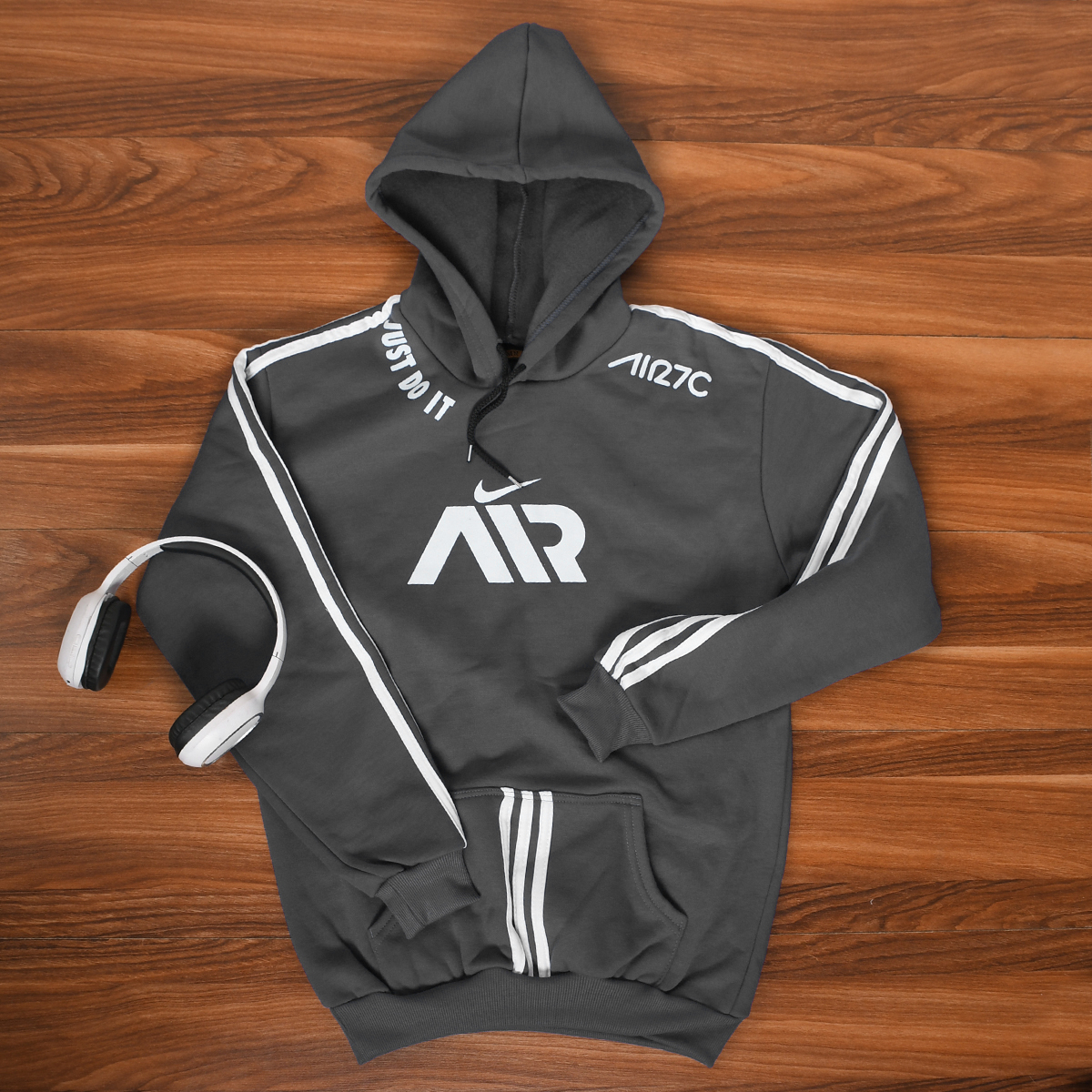 هودی NikeAir طوسی مردانه مدلHaman