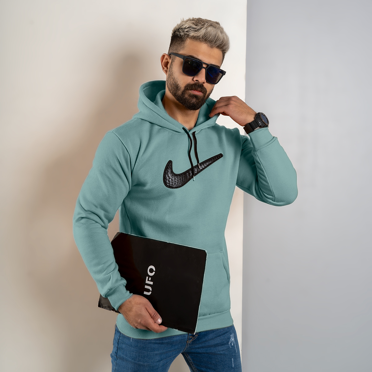 هودی Nike سبز مردانه مدل Raymond