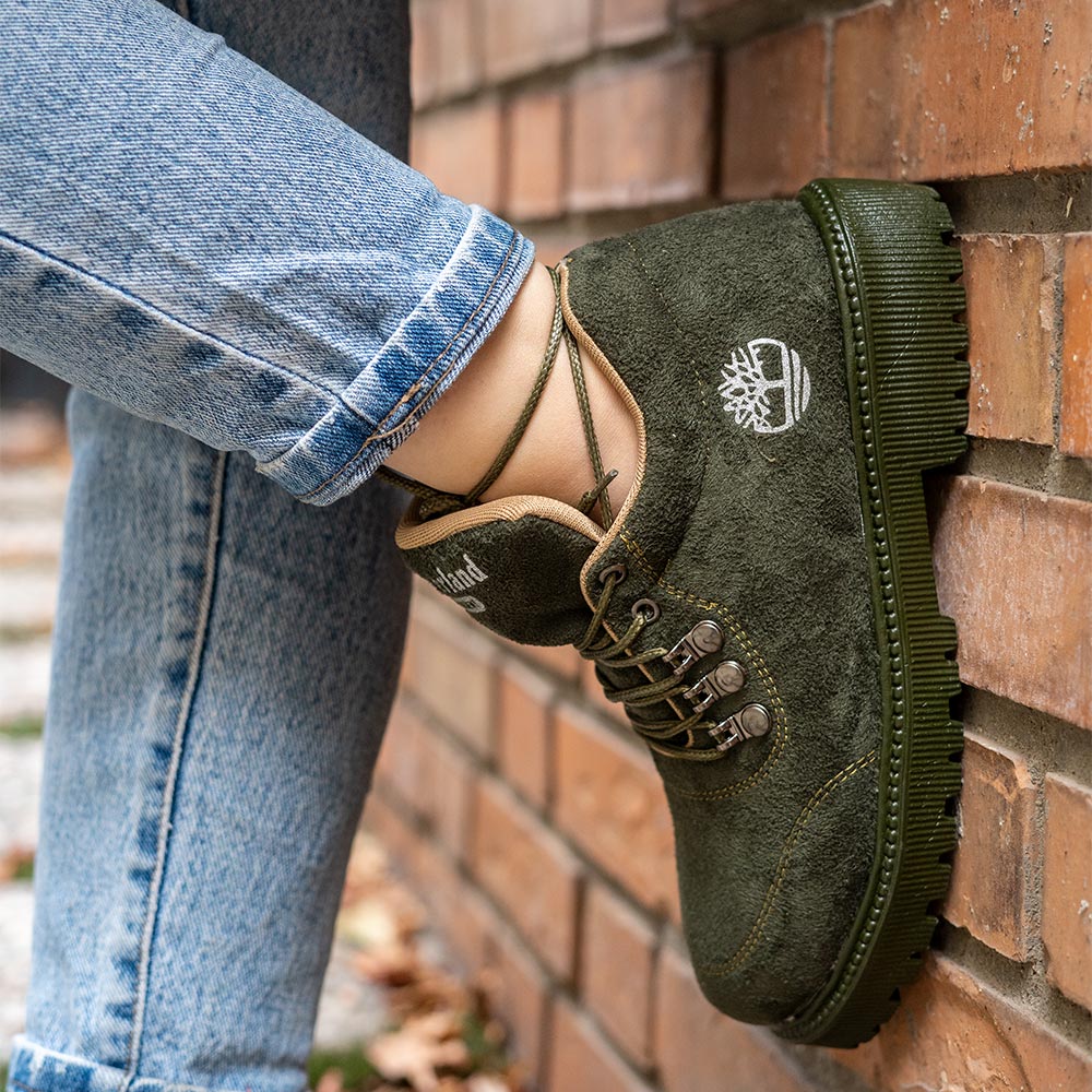 نیم بوت دخترانه سبز مدل Faranak