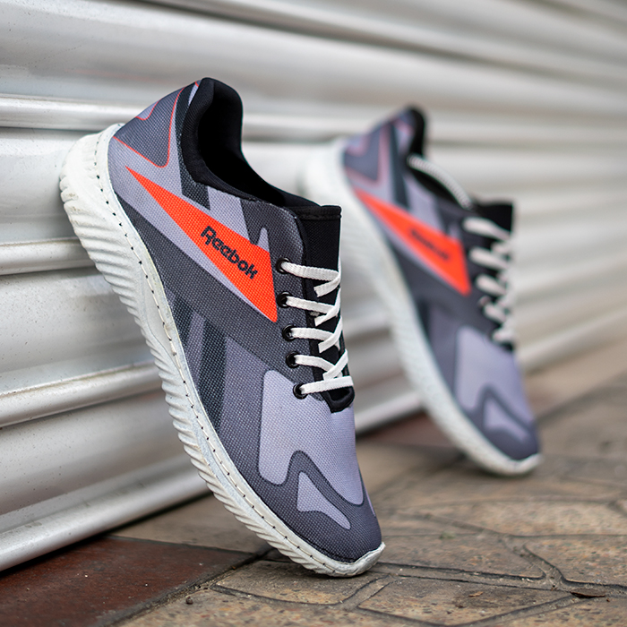 کفش ورزشی (T) ریبوک طوسی قرمز مردانه مدل adena