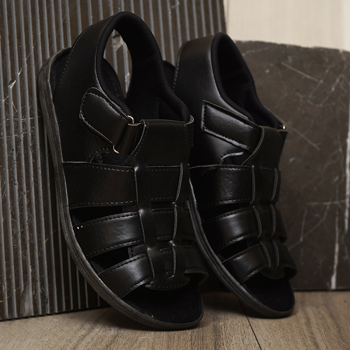 صندل مشکی مردانه مدل Amir