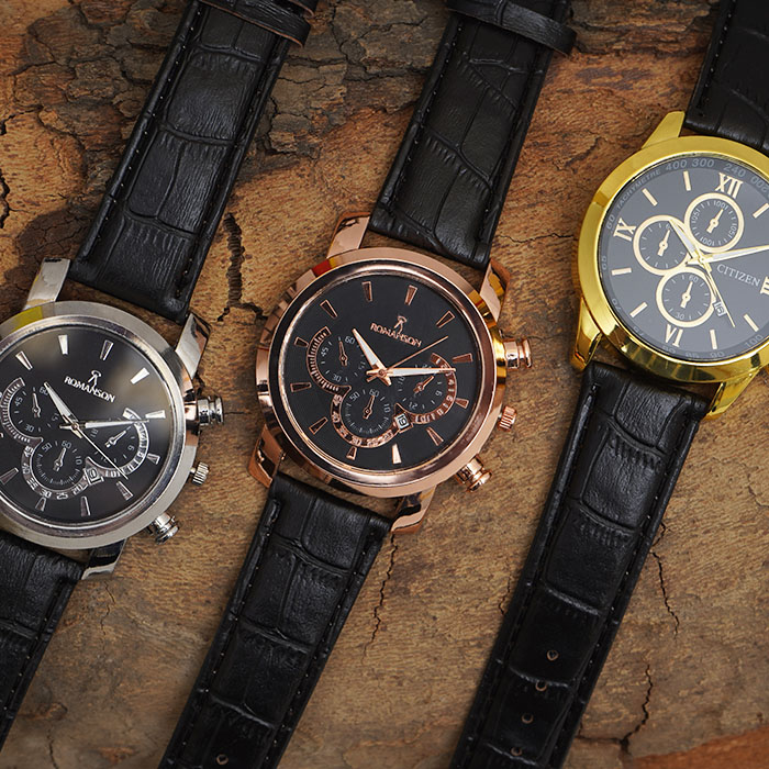 ساعت romanson مشکی زرگلد مدل B62