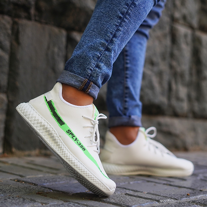 کفش ورزشی SPLY350سفید سبز مردانه مدلYogi