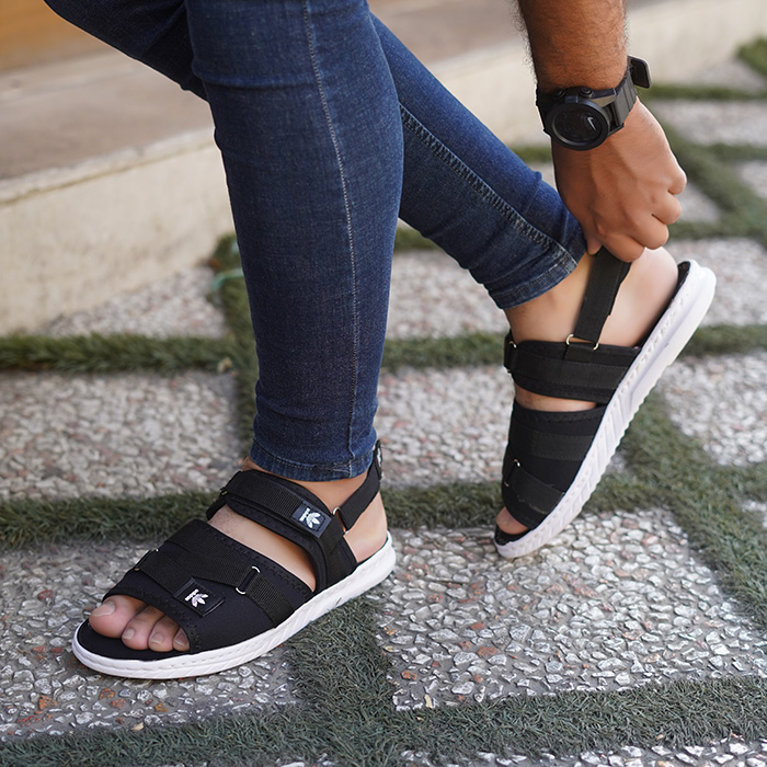 صندل مردانه مشکی مدل Havin