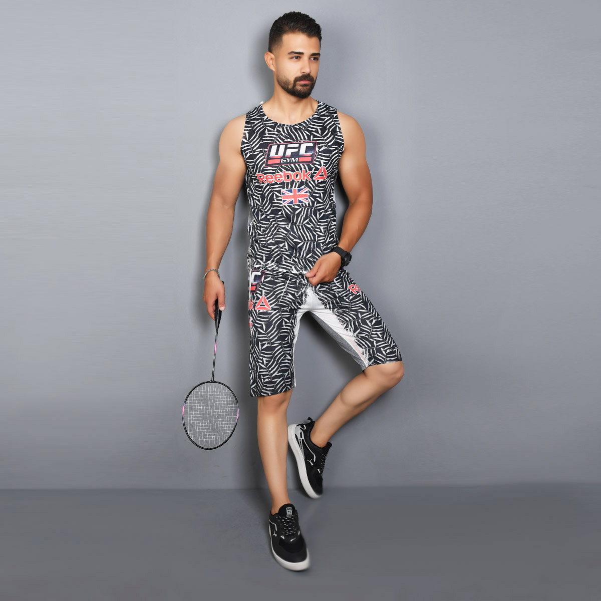 ست رکابی شلوارک مردانه مدل UFC