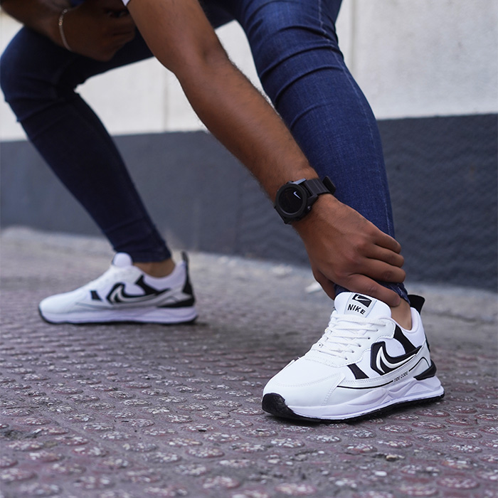 کفش Nike Air سفید مشکی مردانه مدل Raynik