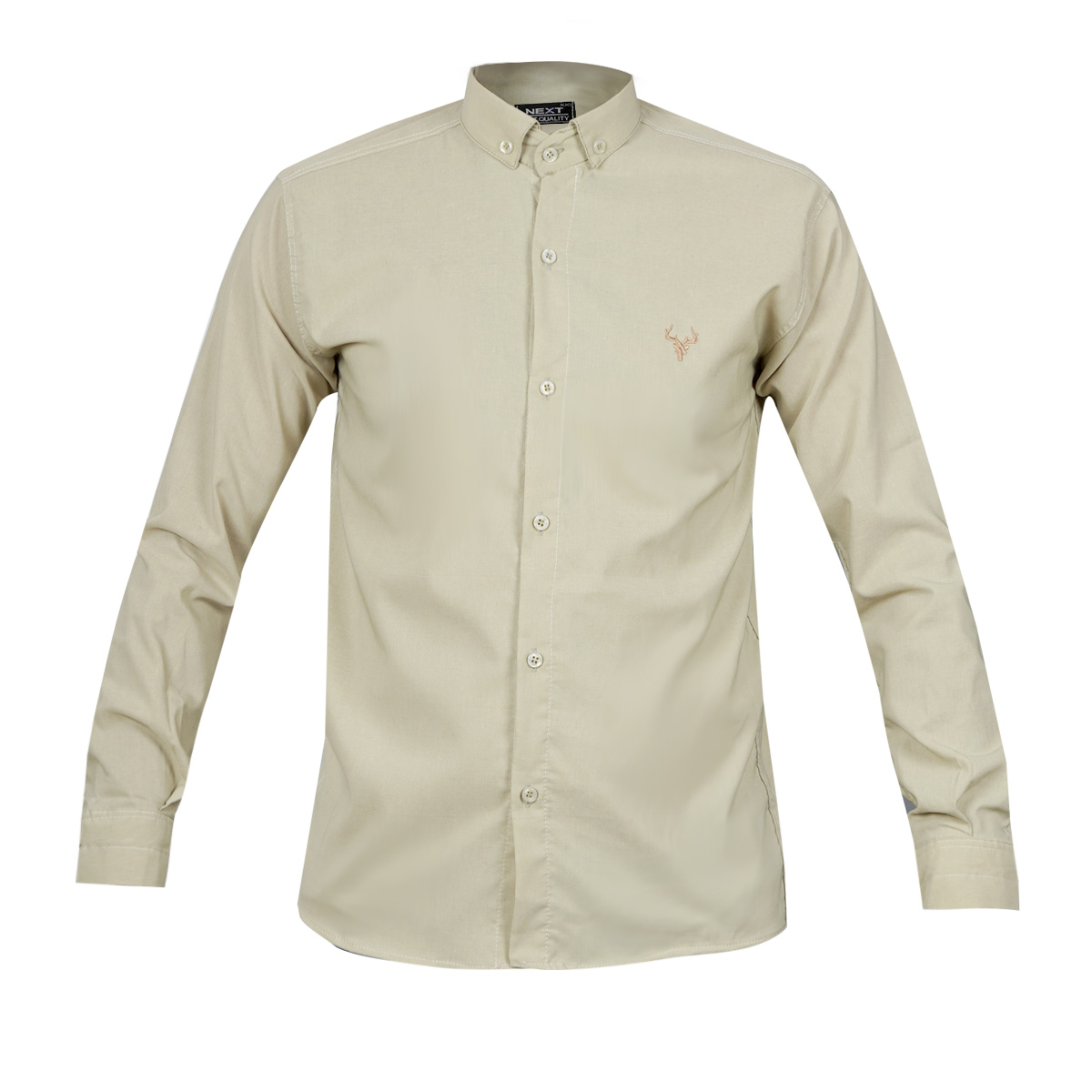 پیراهن مردانه سبز کم رنگ مدل VQ