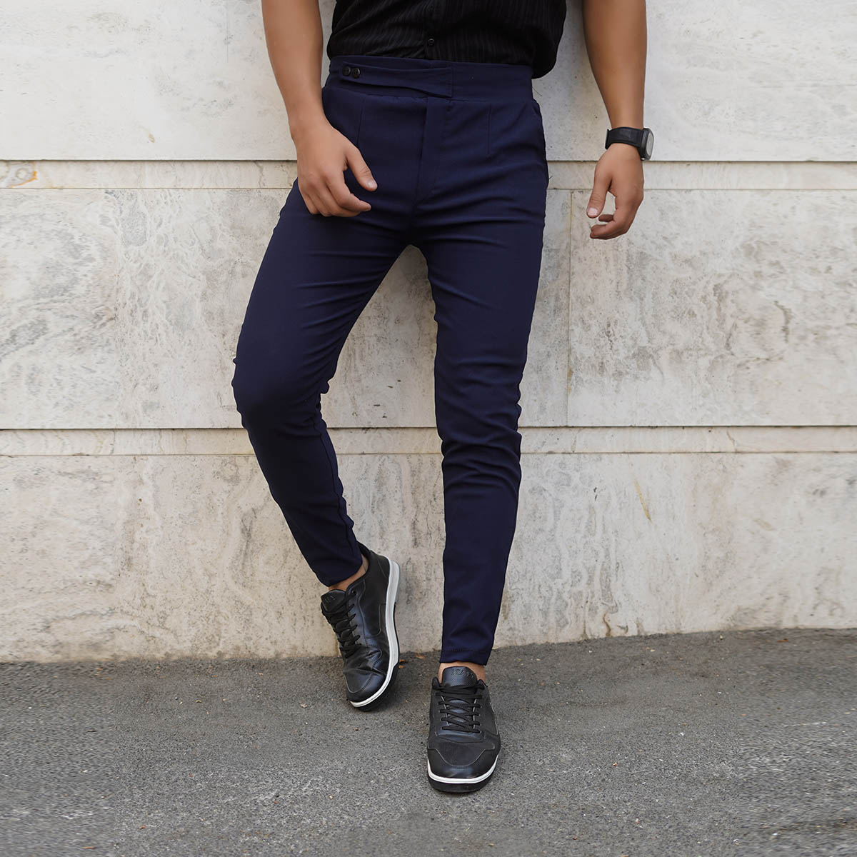 شلوار اسلش مردانه سرمه ای مدل Matyar