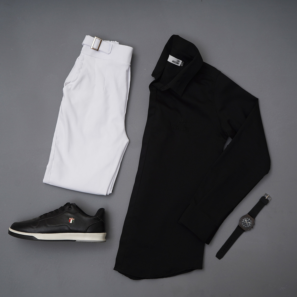 شلوار اسلش مردانه سفید مدل Keysan